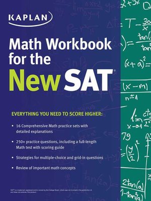 cover image of Kaplan Math Workbook for the New SAT